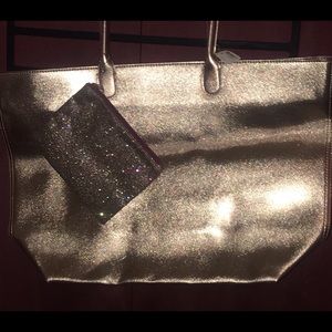 Bath and Bodyworks Silver Tote